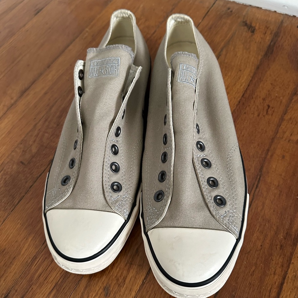 John Varvatos Converse Slip Ons - Gray M11/W13